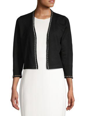 Calvin Klein Embellished Open Front Cardigan