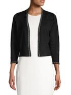 Calvin Klein Embellished Open Front Cardigan