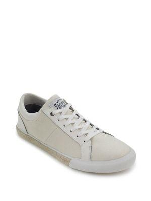 Original Penguin Richard Leather And Canvas Espadrille Shoes