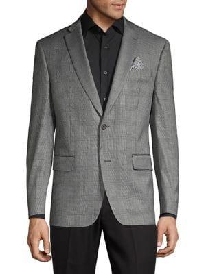 Tallia Orange Mason Fit Plaid Suit Seperate Jacket