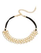 Design Lab Lord & Taylor Interlocked Scroll Chain Choker Necklace