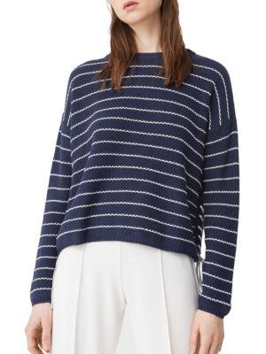 Mango Roundneck Long-sleeve Striped Pullover