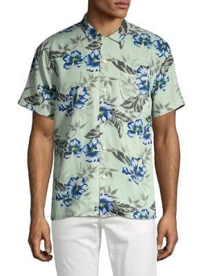 Lucky Brand Club Collar Short-sleeve Shirt