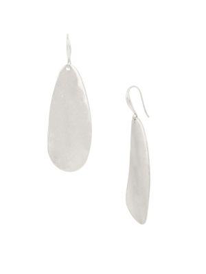 Robert Lee Morris Collection Soft Spoken Crystal Long Paddle Drop Earrings