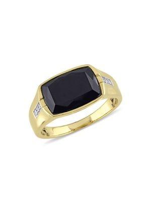Sonatina Black Onyx & Diamond Ring