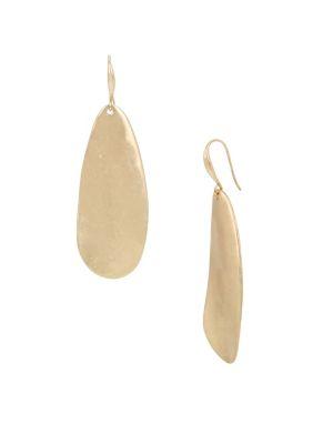Robert Lee Morris Collection Soft Spoken Crystal Paddle Earrings