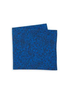 Lord Taylor Geometric Webbed Pocket Square