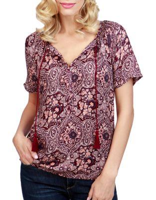 Lucky Brand Floral Print Top