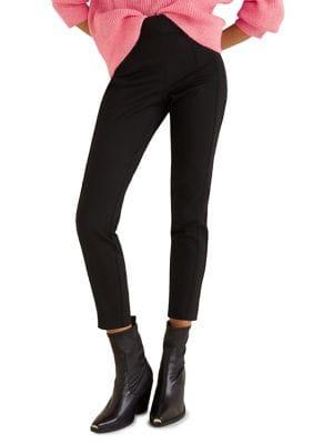 Mango Slim-fit High Waist Trousers