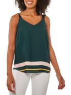 Dorothy Perkins Striped Borderie Cami Top