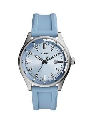Fossil Belmar Three-hand Silicone Strap Watch