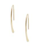 H Halston Gold Metal Stick Earrings