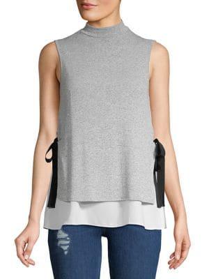 Design Lab Side-tie Sleeveless Top