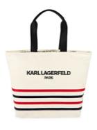 Karl Lagerfeld Paris Kristen Striped Tote Bag