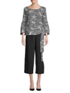Michael Michael Kors Petite Patchwork Snake Print Blouse