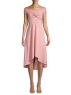 Quiz Plus Off-the-shoulder Twisted Midi Dress