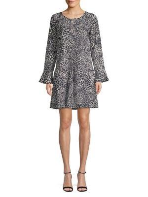 Molly Bracken Leopard Print Fit-&-flare Dress