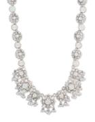Marchesa Faux Pearl And Crystal Collar Necklace