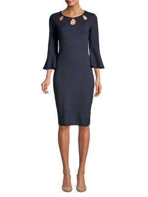 Gabby Skye Bell-sleeve Sweater Dress