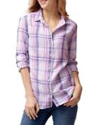 Tommy Bahama Palm Beach Plaid-print Linen Button-down Shirt