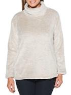 Rafaella Faux Fur Long-sleeve Sweater