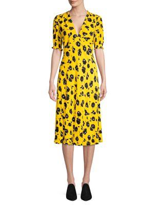 Diane Von Furstenberg Jemma Floral Midi Dress