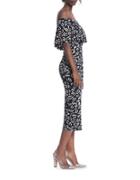 Tracy Reese Printed Off-the-shoulder Dress