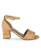 Anne Klein Carine Wooden Block-heel Sandals