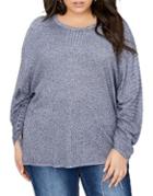 Addition Elle Love And Legend Plus Drawcord Fancy Stitch Sweater