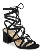 424 Fifth Honey Suede Strappy Sandals
