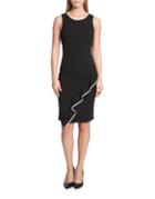 Tommy Hilfiger Ruffle Trimmed Sheath Dress