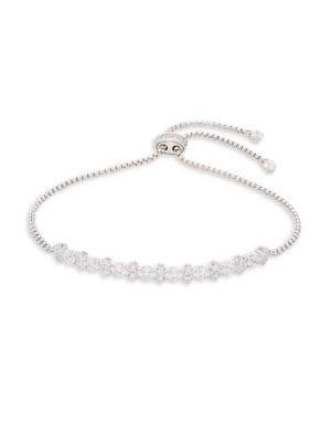 Nadri Tulle Rhodium-plated Bolo Bracelet