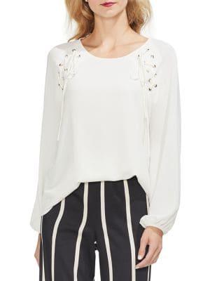 Vince Camuto Sunrise Bay Woven Lace Top