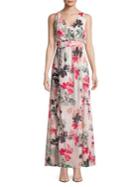Vince Camuto Ruffled Floral Dress