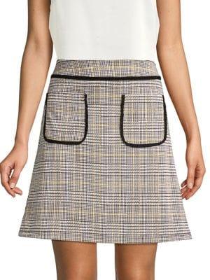 Dorothy Perkins Checkered Mini Skirt