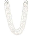 Carolee Rise & Shine Pearl, Faux Pearl & Crystal Four-row Necklace