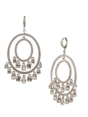 Givenchy Rhodium-plated And Crystal Shaky Orbital Earrings