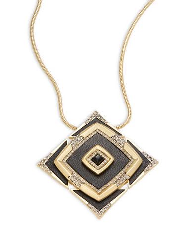 House Of Harlow Lady Luck Square Pendant Necklace