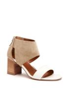 Aquatalia Enid Leather And Suede Sandals