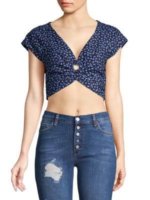 Free People Havana Honey Printed Top