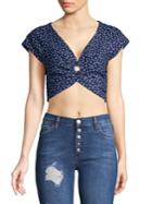 Free People Havana Honey Printed Top