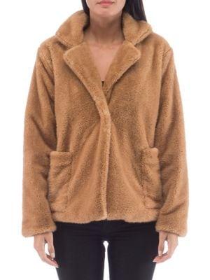 B Collection By Bobeau Twiggy Faux Fur Coat