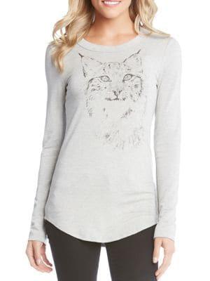 Karen Kane Lynx Print Top