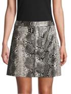 French Connection Elias Reptile Mini Skirt
