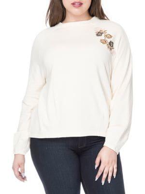B Collection By Bobeau Plus Winnie Pullover Sweatshirt