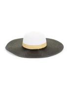 Vince Camuto Colorblocked Floppy Wide-brimmed Hat
