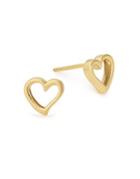 Alex And Ani Valentines Day Sterling Silver Heart Stud Earrings