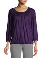 Michael Michael Kors Gathered Deco Medallion Top