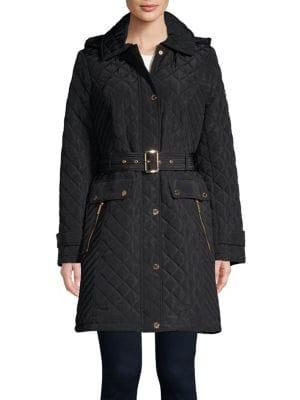 Michael Michael Kors Belted Quilted Jacket