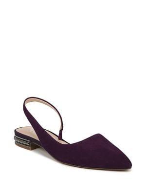 Franco Sarto Saveanne Suede Slingback Flats